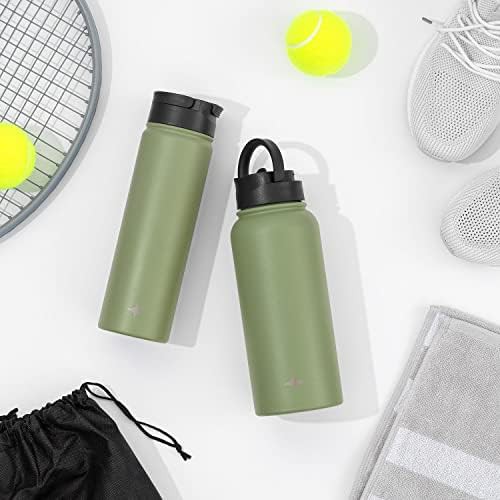 Triple insulated sports bottle with straw lid — photo 4
