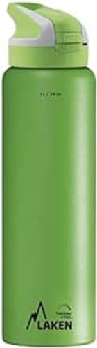 Green stainless steel thermos flask 1 L
