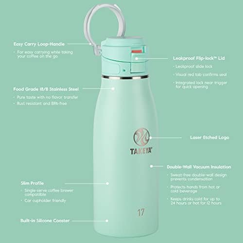 Dodgeball grey traveler coffee mug with flip-lock — photo 3