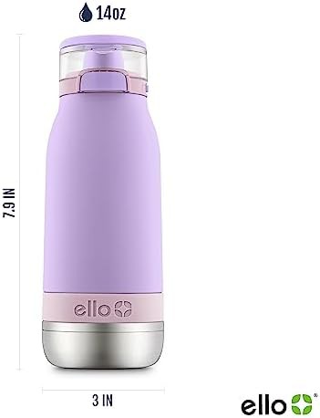 Lilac and cashmere kids straw bottle 14 oz — photo 4