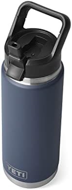 Navy 26 oz bottle with straw cap