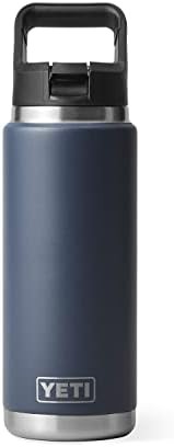 Navy 26 oz bottle with straw cap — photo 3