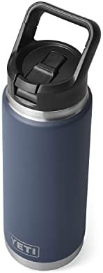 Navy 26 oz bottle with straw cap — photo 5