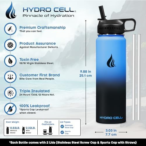 Blue and Black Insulated Vacuum Flask 24 oz — photo 4