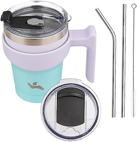 Konokyo 10 oz insulated car friendly travel tumbler