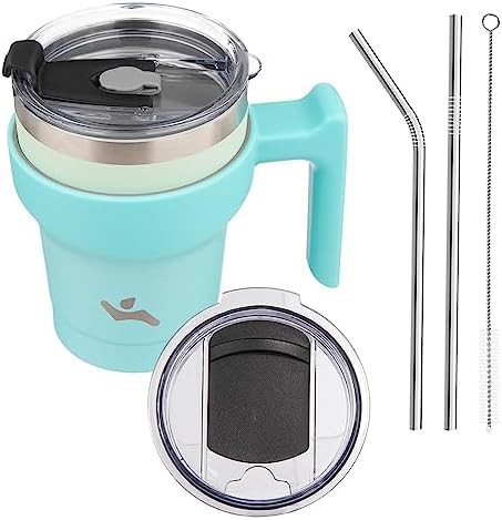 Konokyo 10 oz car friendly insulated travel tumbler