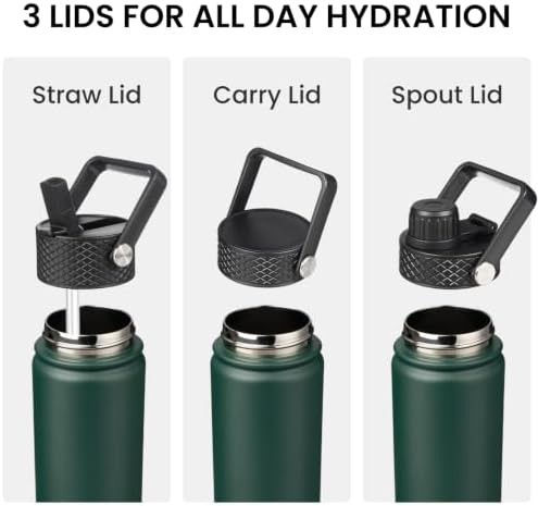 Konokyo 32 oz insulated stainless steel bottle with handle — photo 4