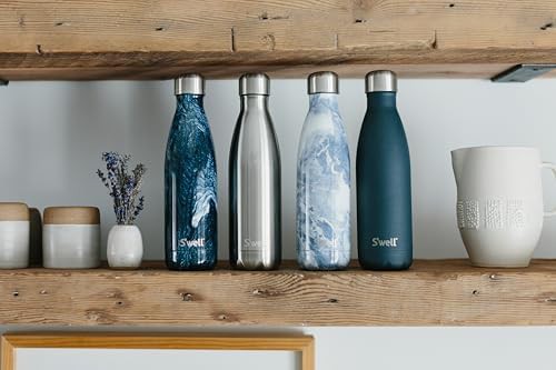 Azurite Marble Insulated Water Bottle 500ml — photo 4