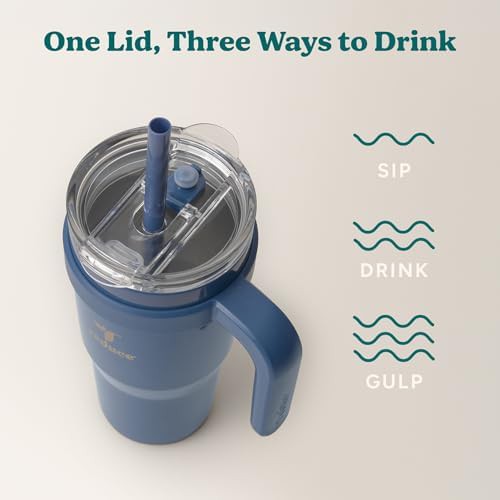 Stainless steel 24 oz travel mug with handle — photo 5