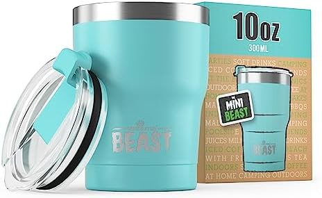 Aquamarine blue Beast tumbler 10 oz