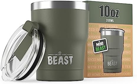 Compact army green Beast tumbler 10 oz