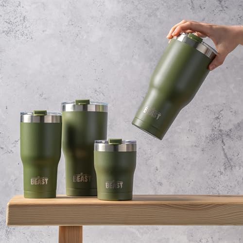 Compact army green Beast tumbler 10 oz — photo 5