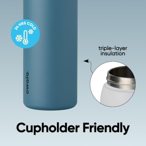 Owala FreeSip straw lid bottle 32 oz blue — photo 4