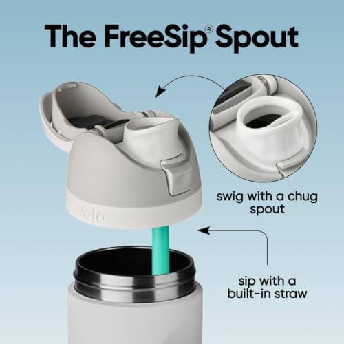 Owala FreeSip stainless steel water bottle denim 24 oz — photo 3