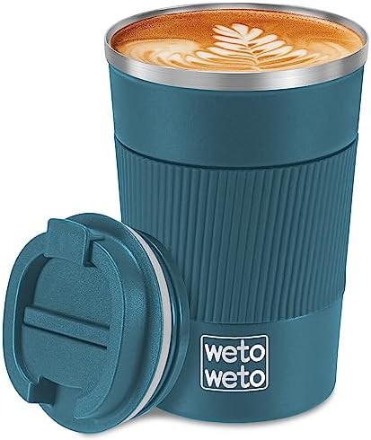 Blue 12oz Portable Thermal Coffee Mug