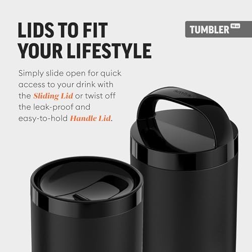 Black smart temperature control tumbler 16 oz — photo 5
