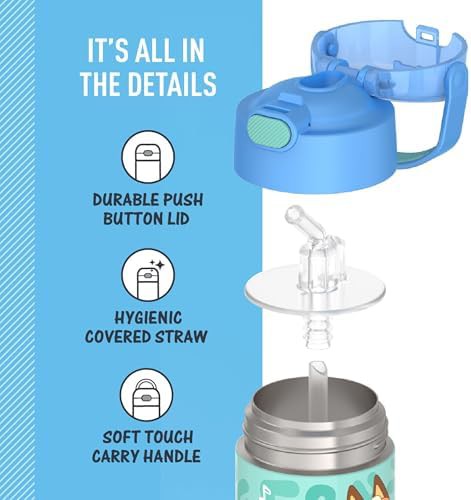 Bluey Funtainer straw bottle 12oz — photo 4