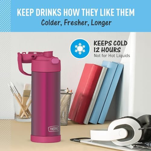 Dark pink Funtainer spout bottle 16oz — photo 5