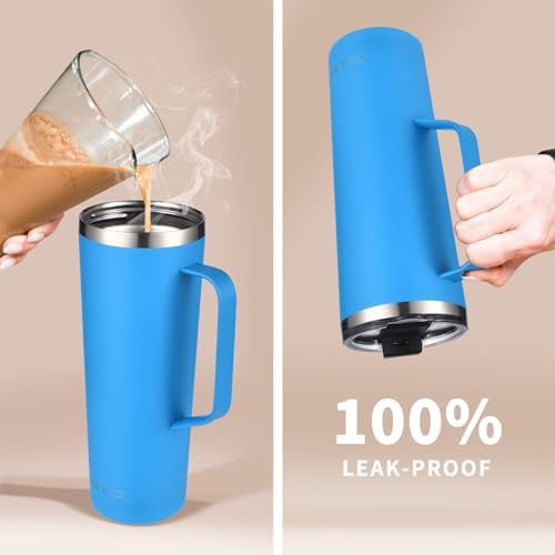 Travel coffee tumbler with handle 24 oz — photo 5