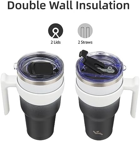 Konokyo 40 oz insulated travel tumbler with handle — photo 3