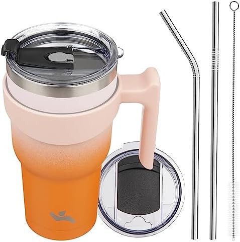 Konokyo 30 oz insulated travel mug with handle