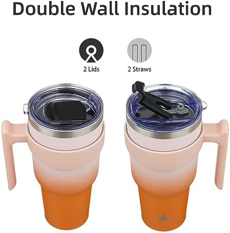 Konokyo 30 oz insulated travel mug with handle — photo 3