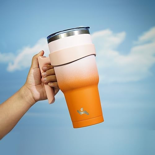 Konokyo 30 oz insulated travel mug with handle — photo 5