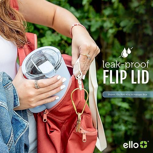 White 40 oz tumbler with carry loop — photo 5
