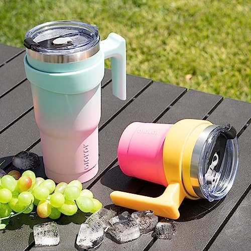 20 oz Tumbler with Handle & Straw stainless — photo 5