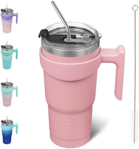 20 oz Tumbler with Handle & Straw tumbler-handle-straw