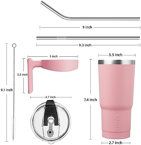 20 oz Tumbler with Handle & Straw tumbler-handle-straw — photo 3