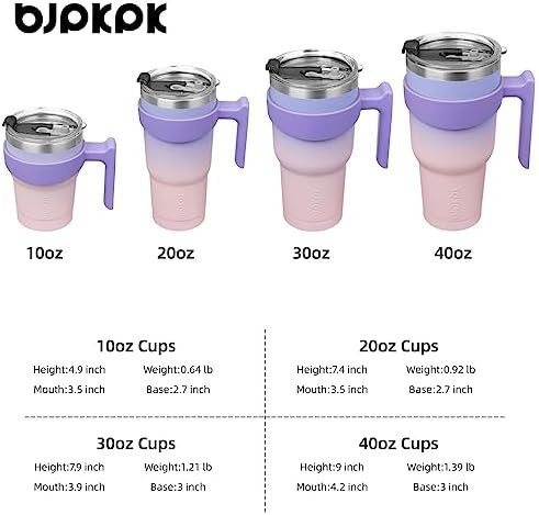 20 oz Tumbler with Handle & Straw steel — photo 4