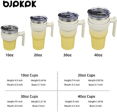 40 oz Tumbler with Handle & Straw stainless — photo 4