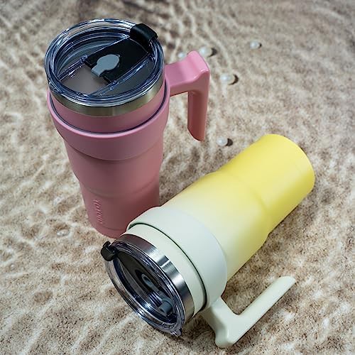 40 oz Tumbler with Handle & Straw stainless — photo 5
