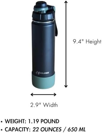 Insulated Stainless Steel Flask with Dual Lids — photo 5