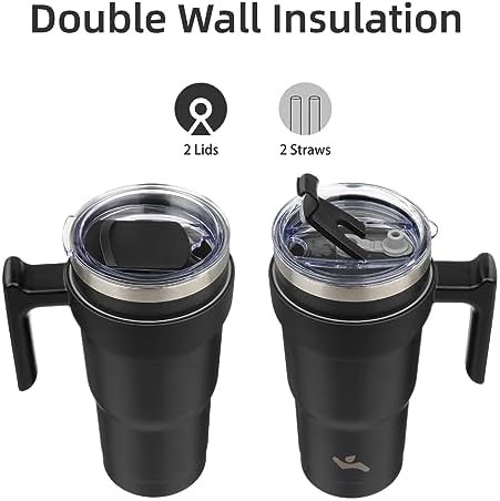 Konokyo 20 oz travel mug with straw — photo 3