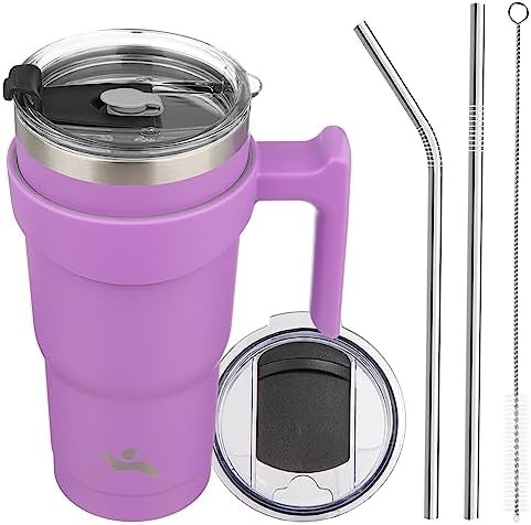 Konokyo 20 oz insulated travel tumbler with handle