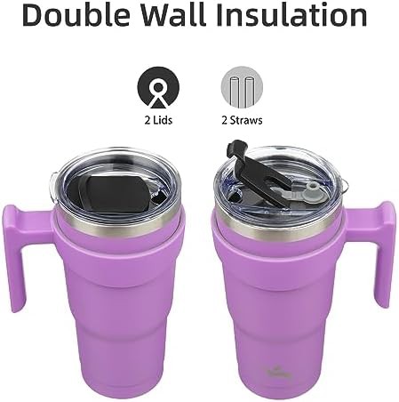 Konokyo 20 oz insulated travel tumbler with handle — photo 3