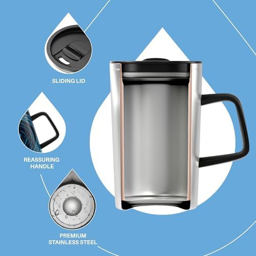 Blue zebra 16 oz stainless steel tumbler — photo 3