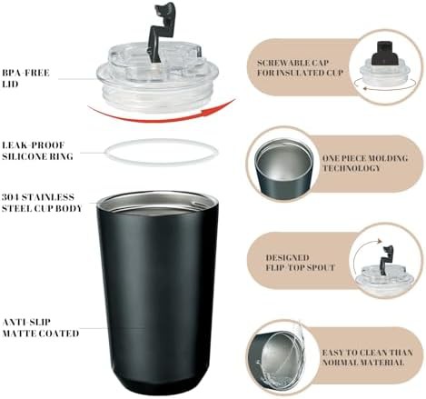 Puraville Stainless Steel Travel Tumbler — photo 4