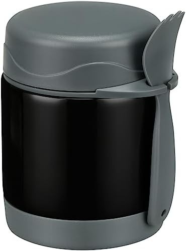 Black wide mouth soup thermo for kids