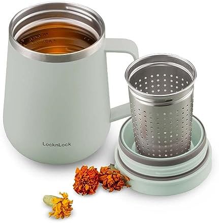 Mint stainless tea mug 400ml