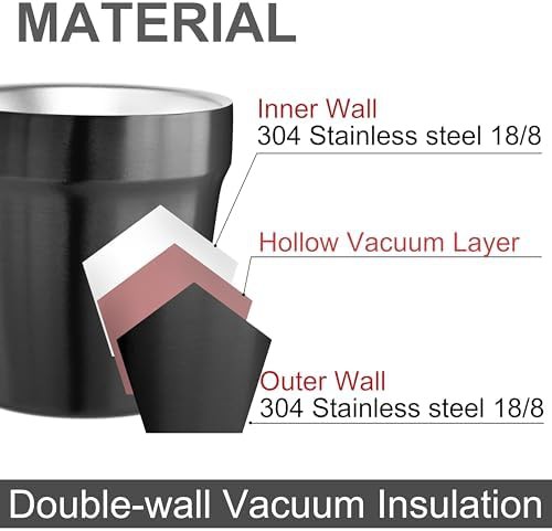 Black Stackable Double Walled Insulated Cup — photo 3