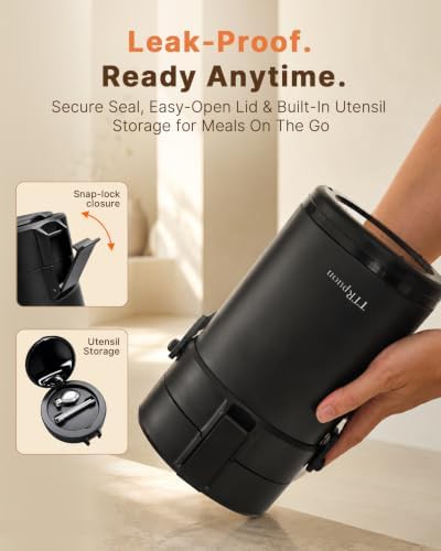 Three tier stackable insulated food container — photo 4