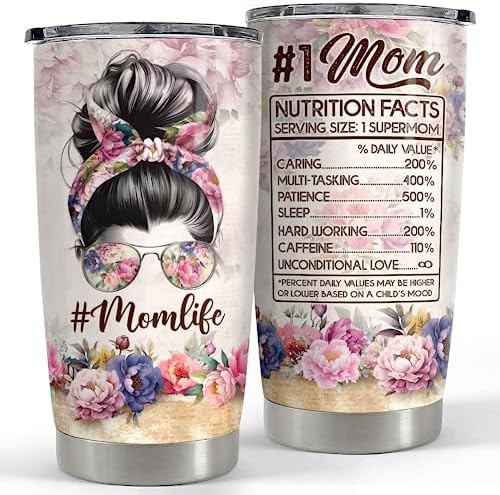 Mom Theme Stainless Steel Travel Mug 20 oz