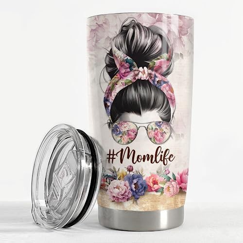 Mom Theme Stainless Steel Travel Mug 20 oz — photo 3