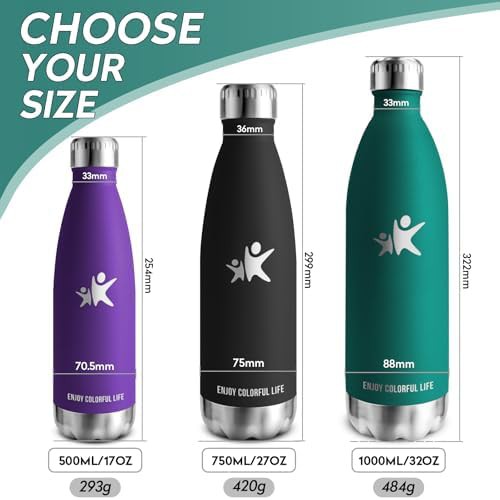 Bubble Pattern Stainless Steel Sports Bottle 1 L — photo 4