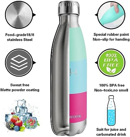 Stainless steel sports bottle 500 ml — photo 3