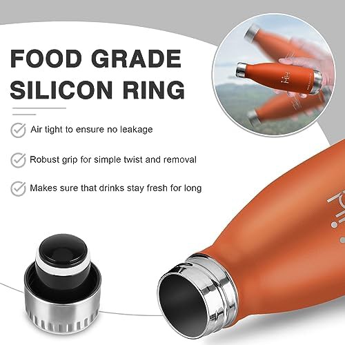 Stainless steel sports bottle 500 ml — photo 4