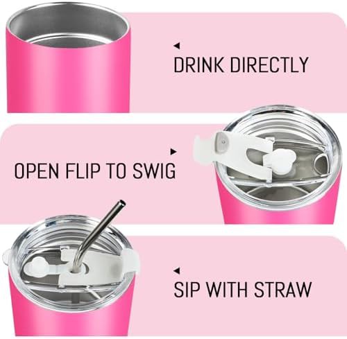 Fuchsia 12 oz Insulated Travel Coffee Mug — photo 3